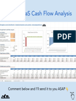 Simple Saas Cash Flow Analysis: Comment Below and I'Ll Send It To You Asap