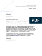 Ejemplo de Cover Letter en Espanol para Resume Word