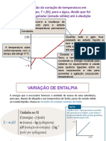 Variação temperatura água