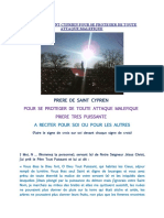 Priere de Saint Cyprien Pour Se Proteger de Toute Attaque Malefique PDF