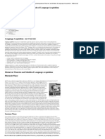 Language Acquisition Theories PDF