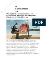 The Third Industrial Revolution: Manufacturing