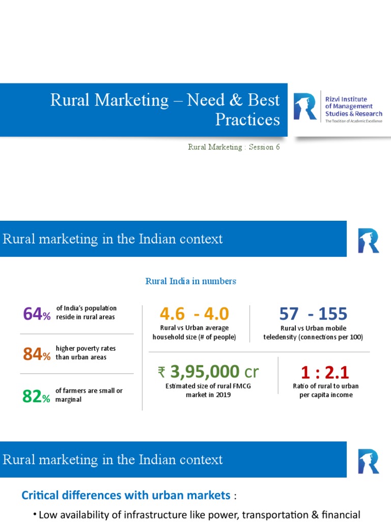 Lecture 7 - Rural Marketing | PDF | Marketing | Agriculture