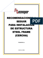 Recomendaciones para Cercha Instaladores V2