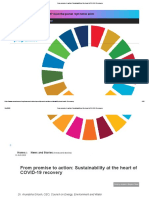 From Promise To Action - Sustainability at The Heart of COVID-19 Recovery