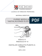 Curso Modular "Instalaciones Eléctricas": Instalar Circuito Puesta A Tierra