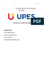 Female Foeticide: University of Petroleum and Energy Studies