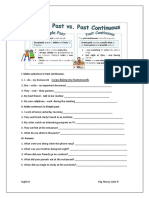 Past Continuous and Simple Past Practice