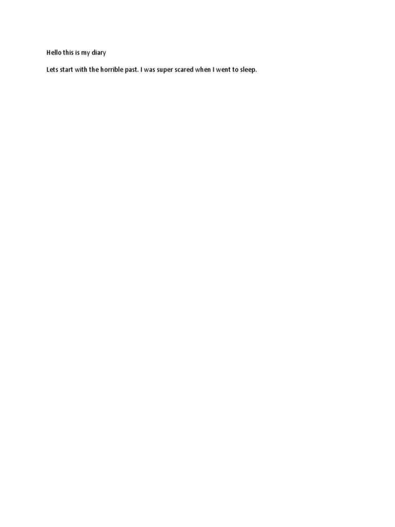 Diary Entry: Overcoming Fear | PDF