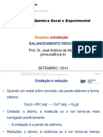 Quimica Geral Experimental - BALANCEAMENTO REDOX 2014.2