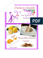 ! UNA PIEL RADIANTE Y SALUDABLE! MASCARILLAS Y RECETAS CASERAS - PDF.pdf