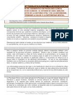 Característica Del Diagnostico en Psicología Clínica