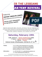 Lesbian Tent Revival Final Poster