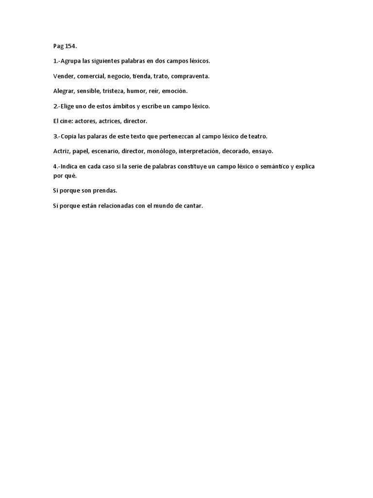 Ejercicios 10a Lengua 1 Eso PDF