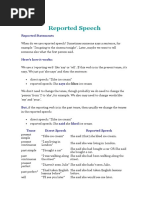 Reported Speech