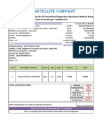 ES-SATELLITE COMPANY invoice for Genexis Platinum 4410 ONT