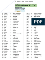 Homófonas Con B y V 4º