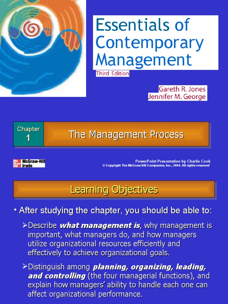 Essentials: of Contemporary Management | PDF | Goal | Organizational ...