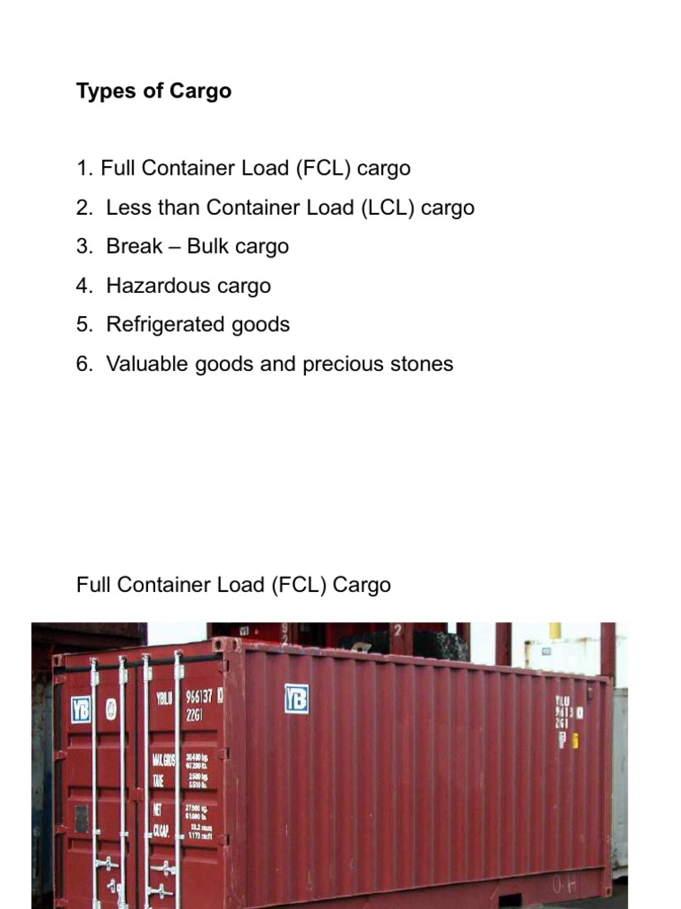 Full Container Load Overview | PDF | Cargo | Containerization