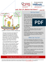 Where To Check The LFL Before Hot Work ?: Did You Know?