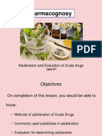 Pharmacognosy Adulteration Detection