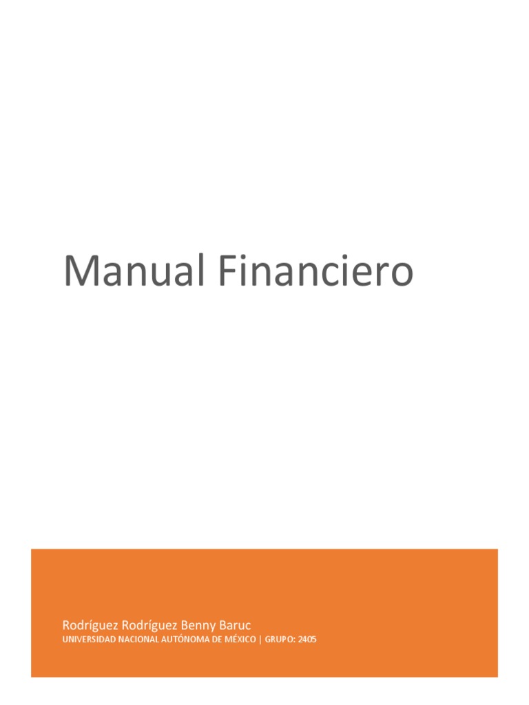 Manual Financiero de Control Interno | PDF | Contabilidad | Compartir ...