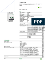 Product Data Sheet: iC60N - Miniature Circuit Breaker - 2P - 16A - C Curve