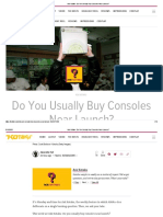 Ask Kotaku - Do You Usually Buy Consoles Near Launch