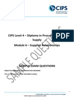 Sample Questions L4 Module 6 PDF