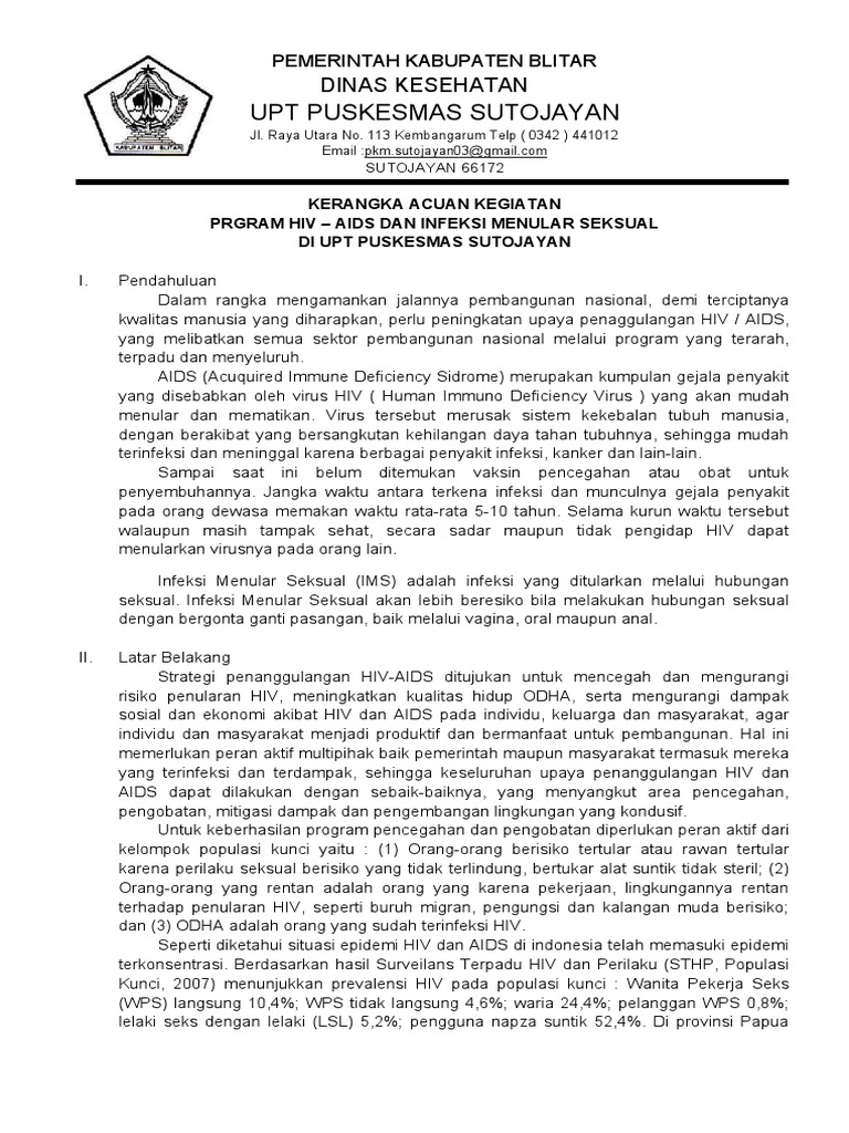 Kak Program Hiv Aids Dan Ims 2017 | PDF