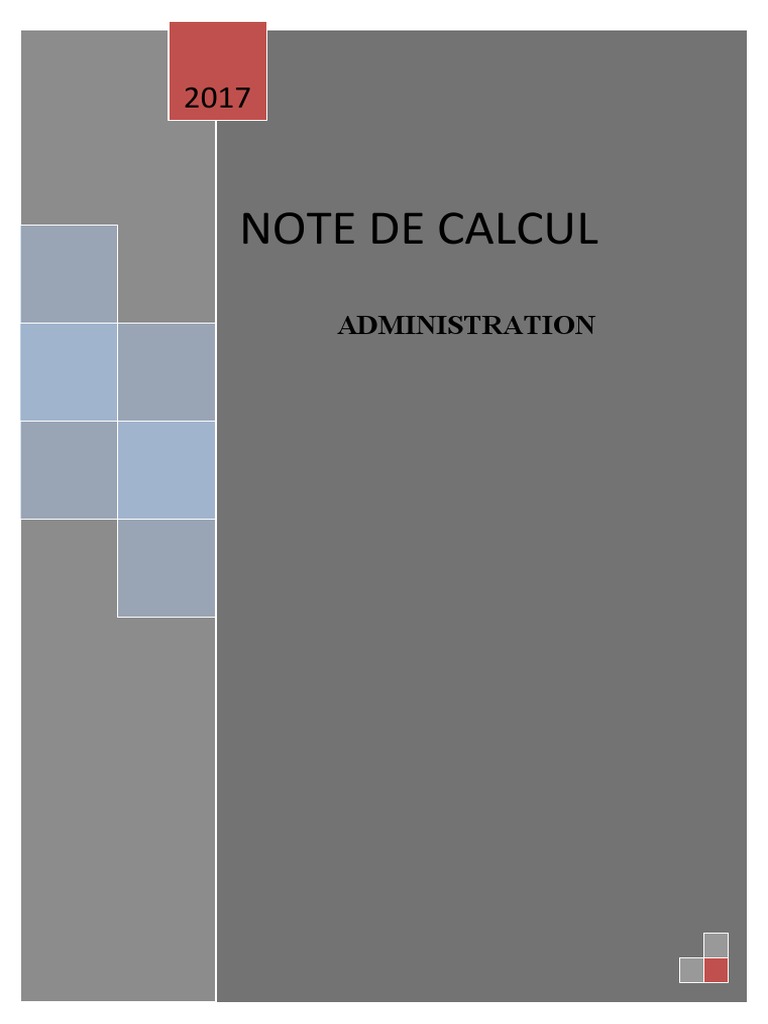 Note de Calcul | PDF | Béton armé | Résistance des matériaux