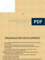 OD Is A Systematic Process For Applying Behavioral Science Principles and Practices in Organization To Increase Individual Organizational Effectiveness