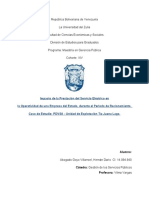 Impacto de La Prestación Del Servicio Eléctrico en La Operatividad de Una Empresa Del Estado, Durante El Periodo de Racionamiento. Caso de Estudio: PDVSA - Unidad de Explotación Tía Juana Lago