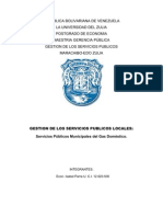 Servicios Públicos Municipales Del Gas Doméstico