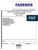 Prova Lagoa Grande - Assistente PDF