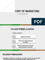 HISTORY OF MARKETING