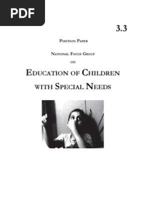 Education Of Children With Special Needs By Ncert Special