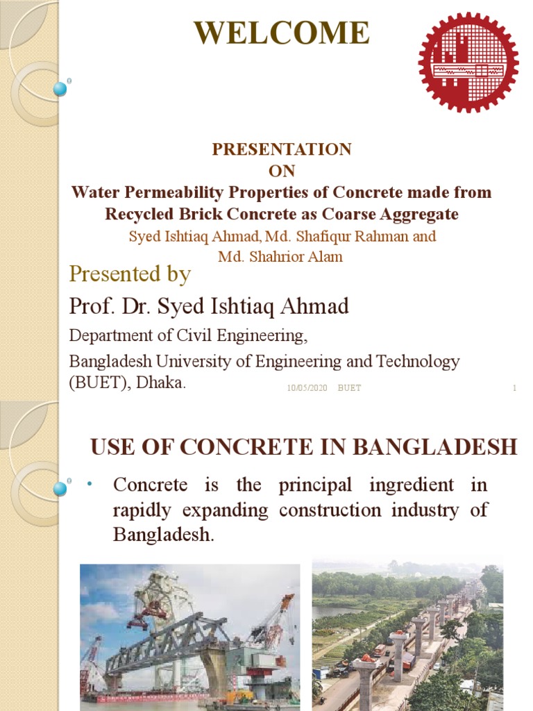 Water Permeability of Recycled Brick Concrete | PDF | Construction ...