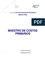 Guía No 10 - Catálogo de Costos Unitarios Primarios PDF