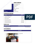 Safety Meeting: Document No. Meeting Type Date Time Project Work Area Venue Recorded by