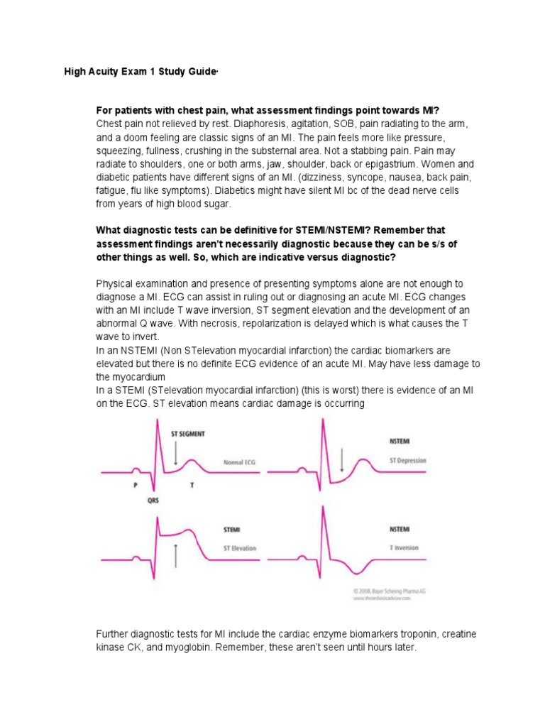 MI Assessment and Management Guide | PDF | Heart | Myocardial Infarction