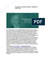 Analisis de Pecadores en Las Manos de Un Dios Airado de Jonathan Edwards