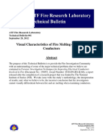 ATF disputes study on visual identification of fire and arc melting on electrical conductors