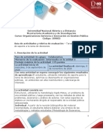 Guía de Actividades y Rúbrica de Evaluación - Unidad 2 - Tarea 2 - Métodos de Soporte A La Toma de Decisiones PDF