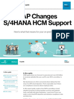 SAP Changes S4HANA HCM Support