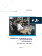 Capacidades de Los Estudiantes y Docentes de La Epja PDF