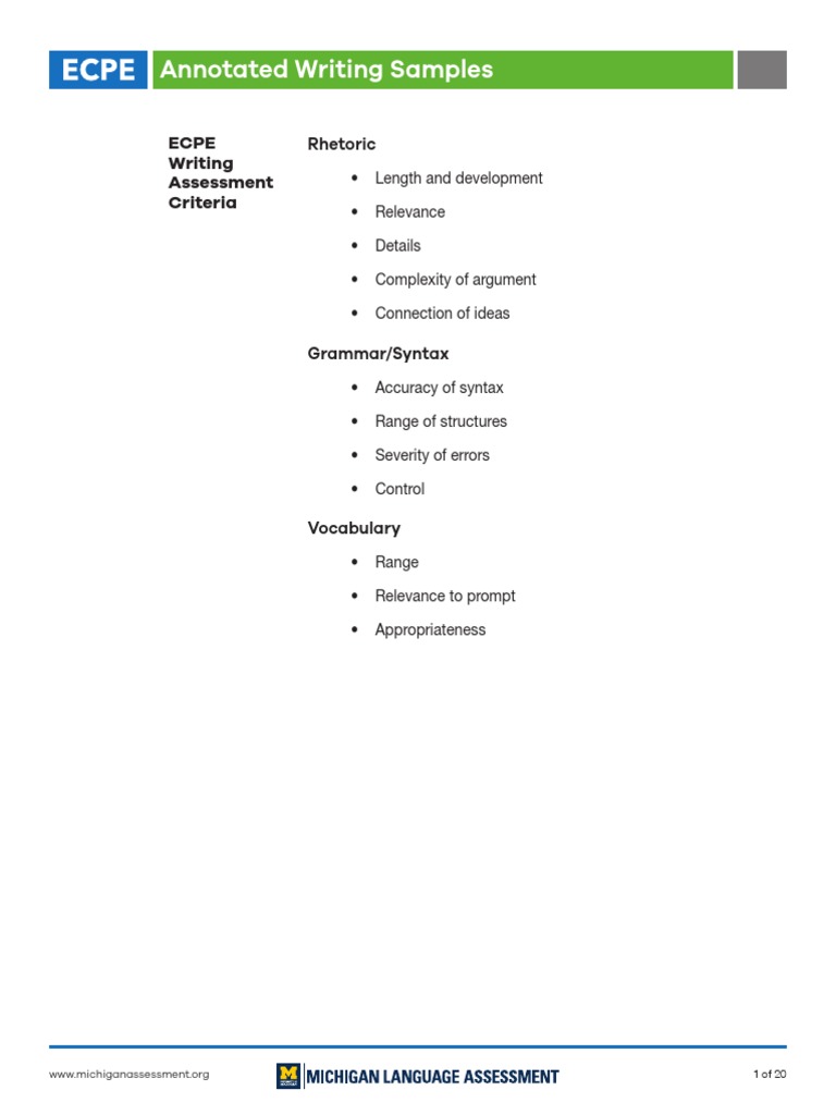ECPE Writing Samples with Analysis | PDF | Writers | Social Media