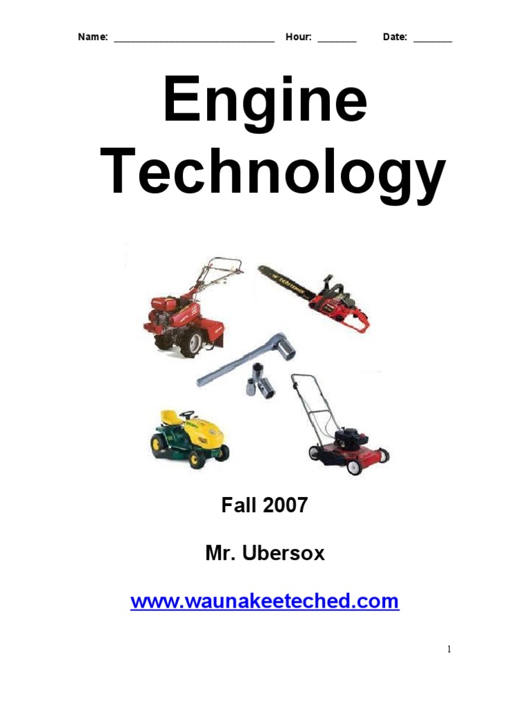 Engine Worksheet 7 PDF Internal Combustion Engine Throttle