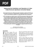 Optimizing The Installation and Operation of A New 3-Bed Ammonia Synthesis Converter Basket