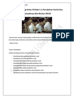 Sosiologi Kelas XII Bab 1.1 Perubahan Sosial dan Dampaknya (Kurikulum 2013)